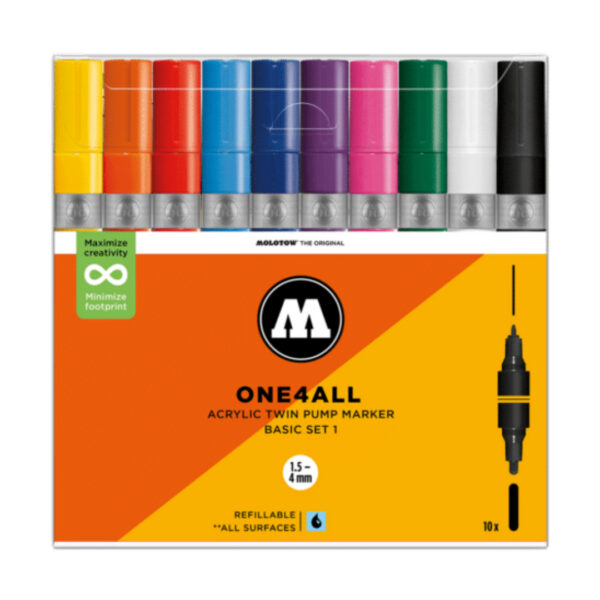 MOLOTOW - ONE4ALL 1.5-4mm Set [10 tk]