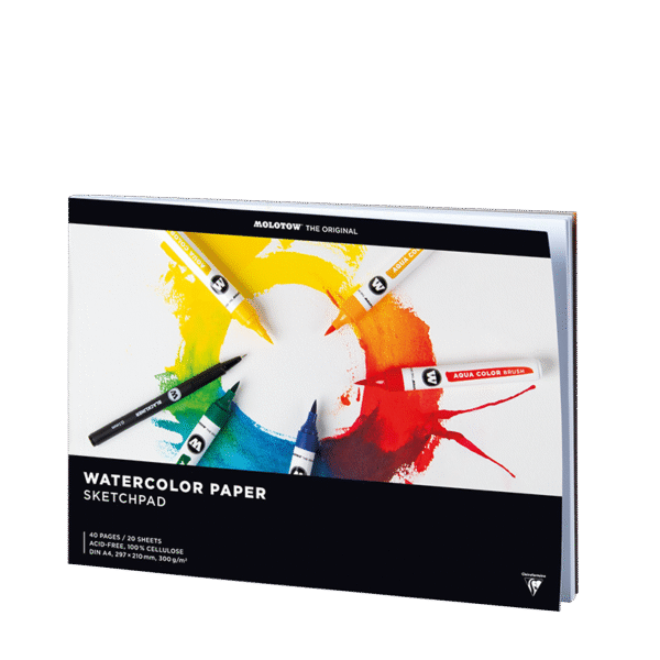 MOLOTOW - WATERCOLOR PAPER SKETCHPAD [A4 / Landscape]