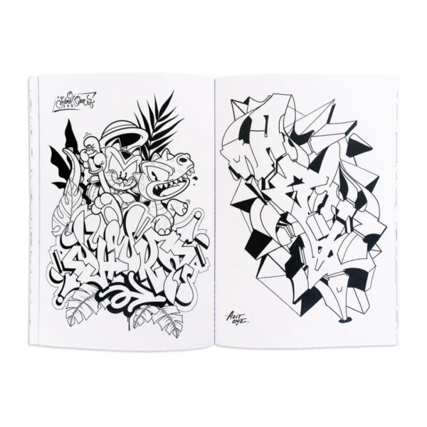 Sketchy Graffiti Värvimisraamat