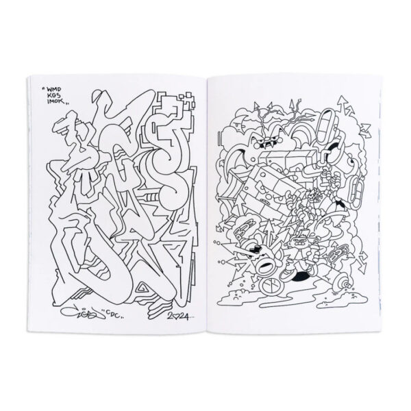 Sketchy Graffiti Värvimisraamat