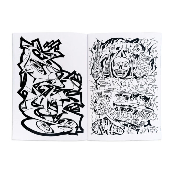 Sketchy Graffiti Värvimisraamat