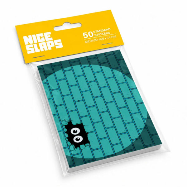 nice slaps bricks lights turquoise standard kleebised, medium [50pcs]