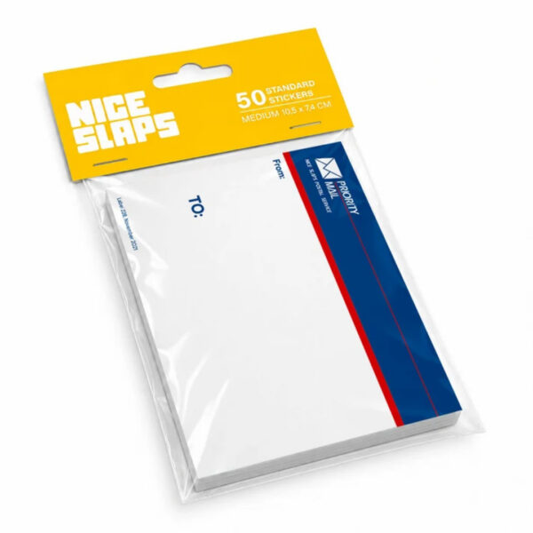 nice slaps priority mail blue standard kleebised, medium [50pcs]